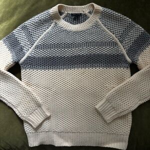 Theory Larus Canon Fair Isle 100% Wool Sweater Sz M
